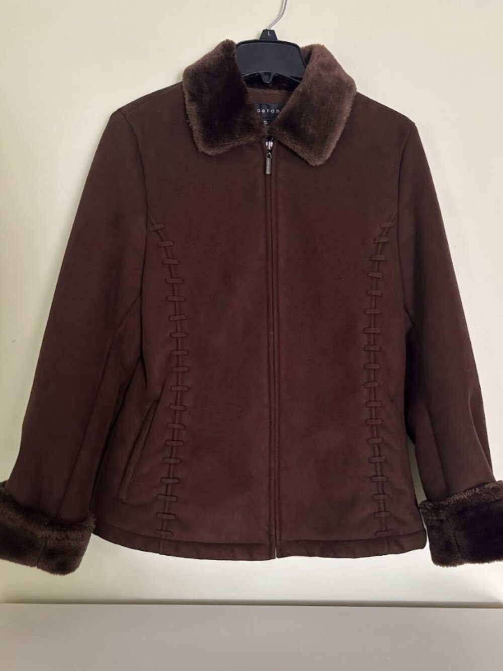Braetan suede winter coat